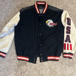 USA Leather Jacket Size Medium